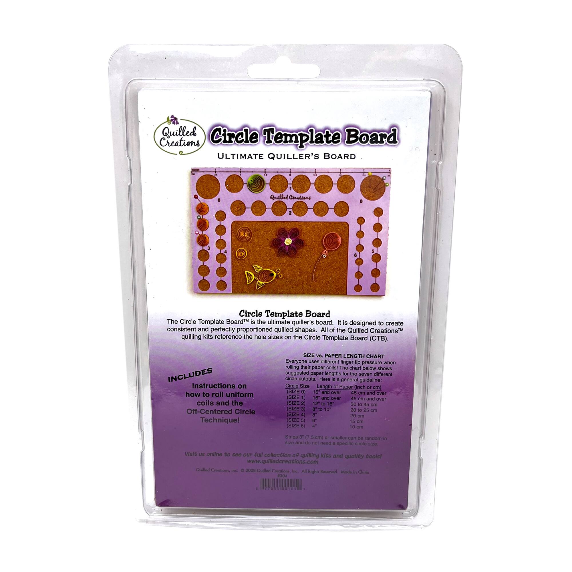Quilled Creations™ Circle Template Board